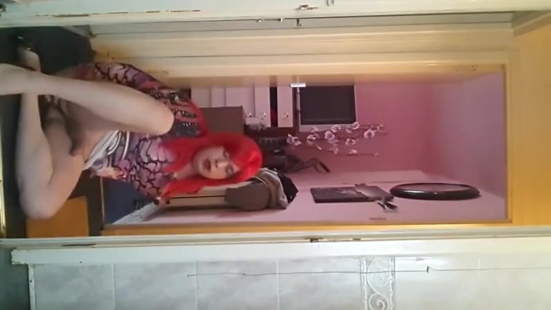 teen 18+ crossdresser dildo fun