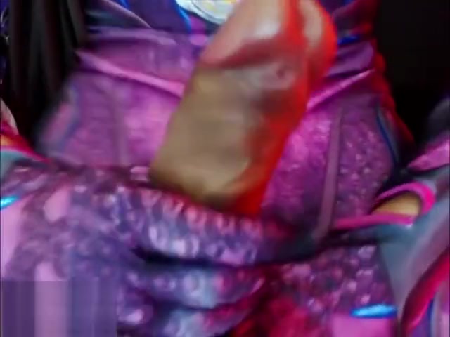 Monster cock Shemale in Avatar makeup