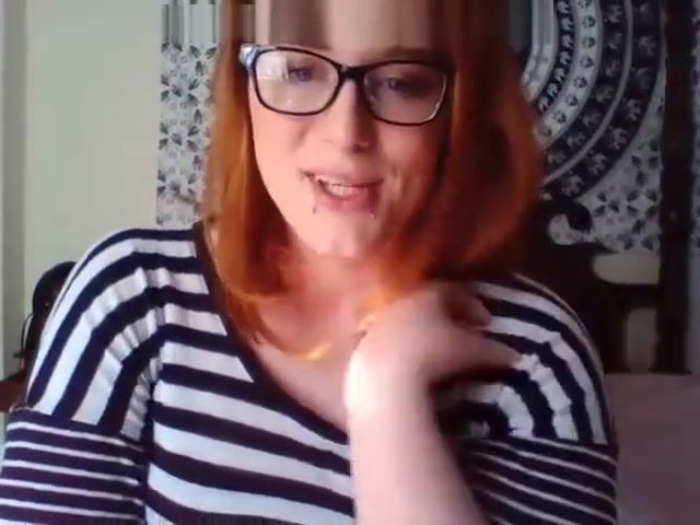 Pretty BBW Redhead Trans Masturbating