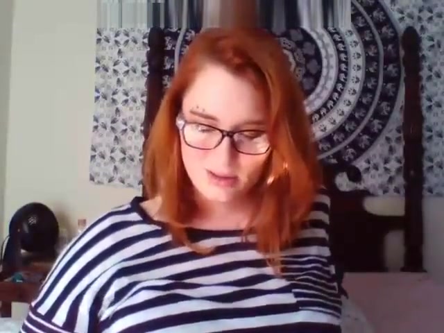 Pretty BBW Redhead Trans Masturbating