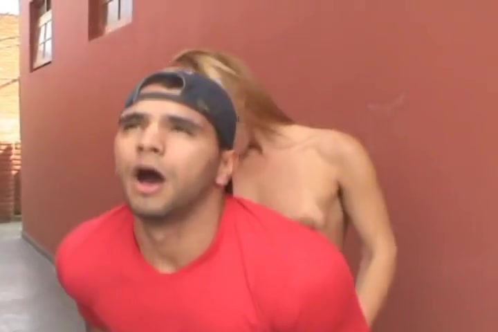 Eduarda Guimaraes Bangs Guy At An Alley 3