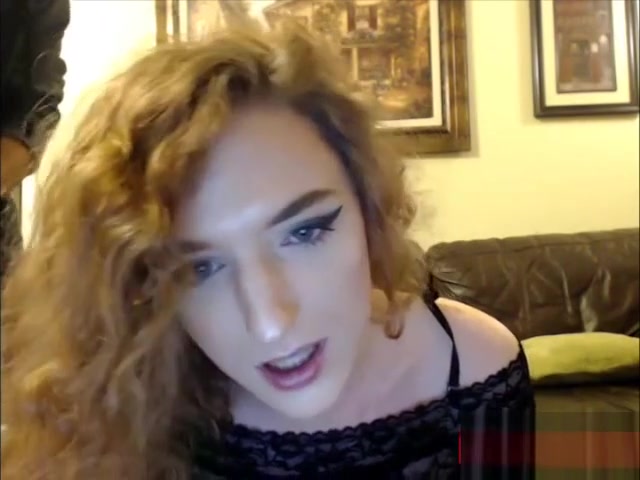 Lucky guys blows huge dick curly femboy