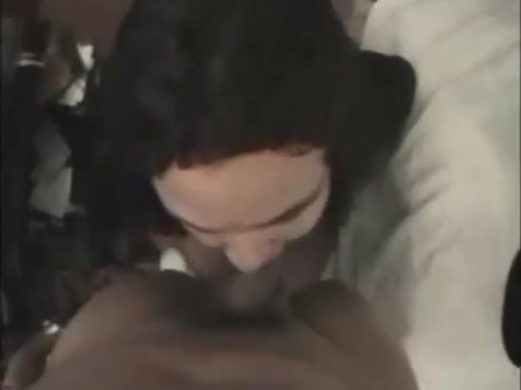 Curly tranny in pov cock sucking