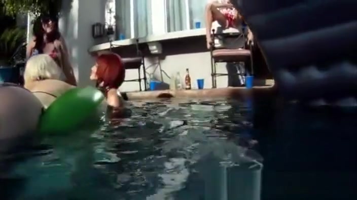 A pool party for transexuals going wet and wild