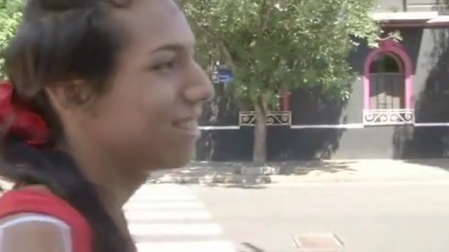 Randy shemale sucks and fucks a dude