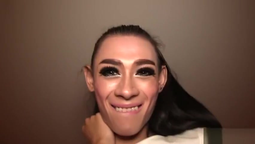 Skinny Ladyboy Ally Bareback Anal