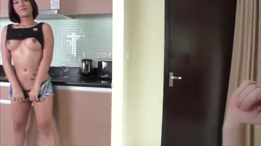 Horny Asian TS Micky swallow dudes full load of semen