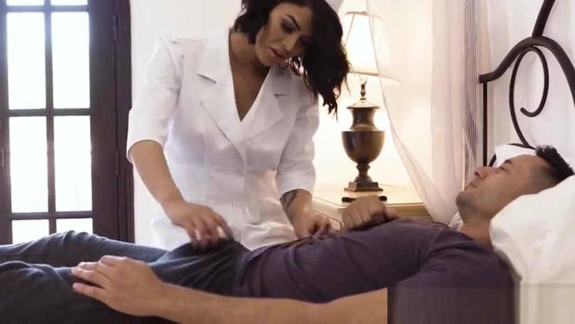 Tgirl babe mounts cock and gets cumshot