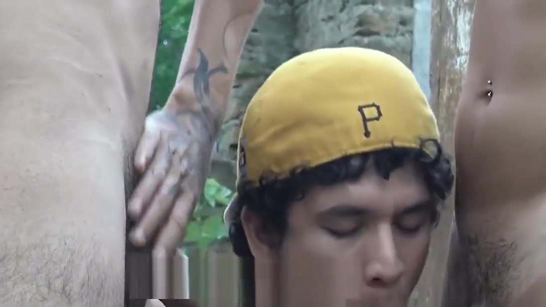 Tatted Stud Gets His Ass Fucked In A Hot Threesome
