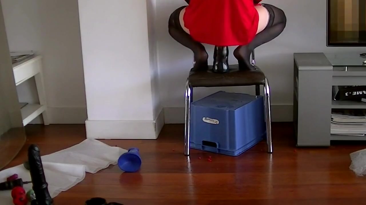 Crossdresser Fuck Ass - Dildo and Ball