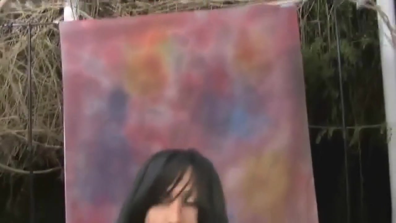 This solo latina jerks her cock off while alone
