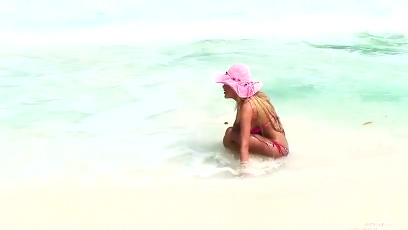 Big titties and cock out on the beach