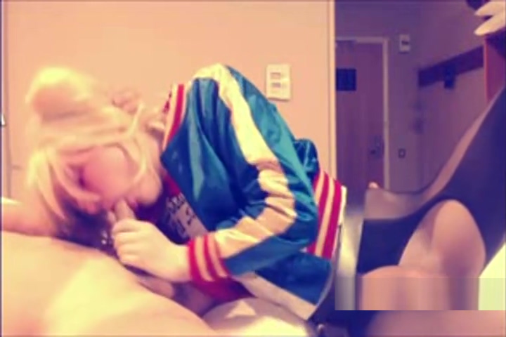 Suicide Squad Harley Quinn crossdresser suck and swallo