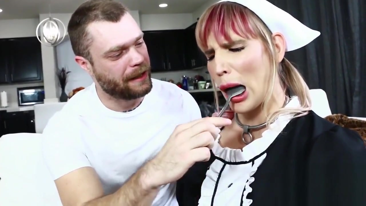 Trans Slut Maid Gets Used