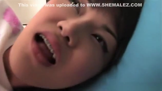Cute ladyboy sucks dick