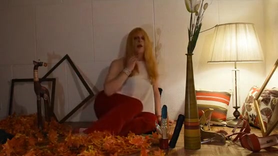 Sissy Alexia masturbate with beautiful hot dress!