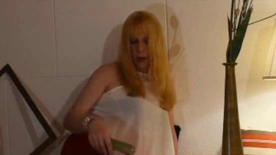 Sissy Alexia masturbate with beautiful hot dress!