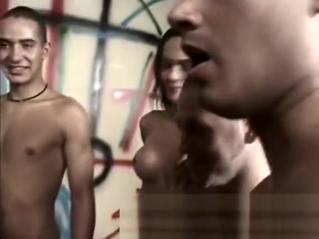 Guys and Tgirls mad orgy