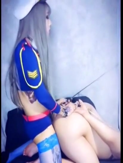 Amateur asian cosplay fucks masked boy
