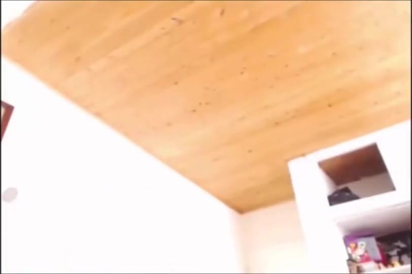 Brunette TS masturbates to orgasm