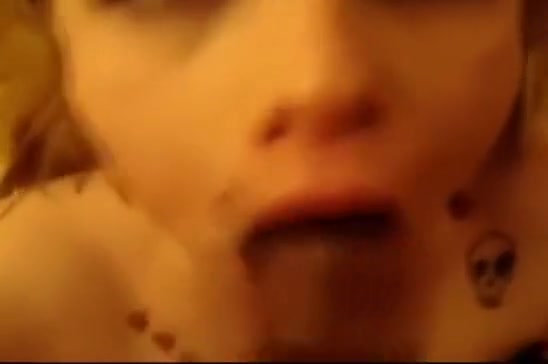 Shemale eats her boyfriend's cum