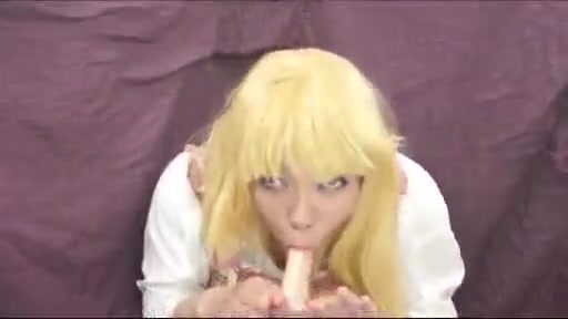 Transvestite love a dildo