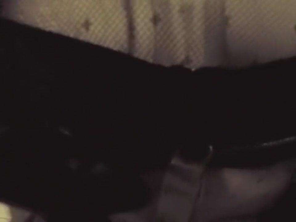 Self handjob & cum in black dress & lingerie