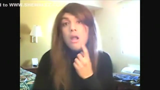 Crossdresser suck cock and swallow cum