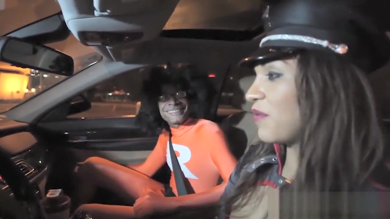 Latina uniformed shemale buttfucked