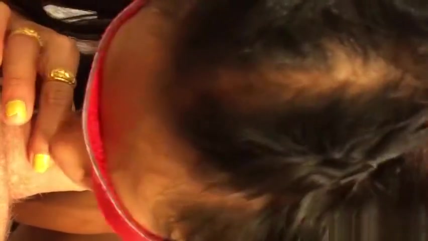 Blindfolded Ladyboy Sucking Dick