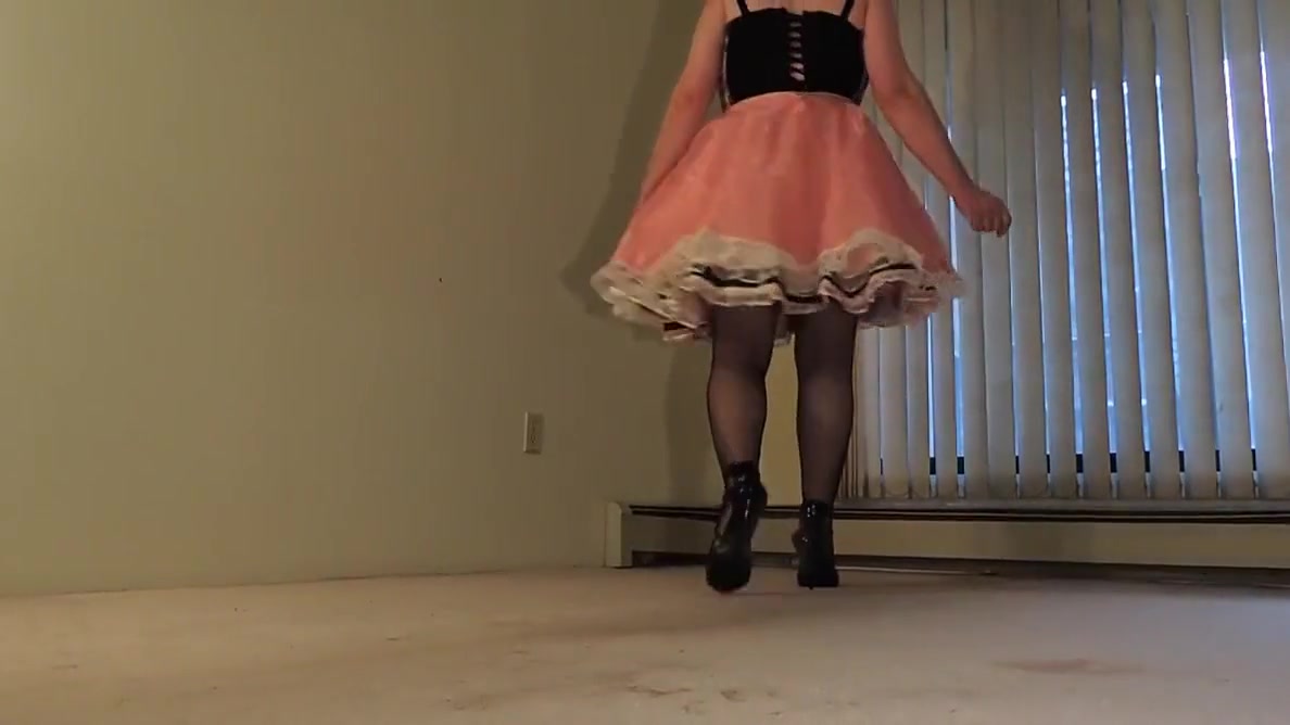 Sissy Ray in Pink Sissy Faggot Dress