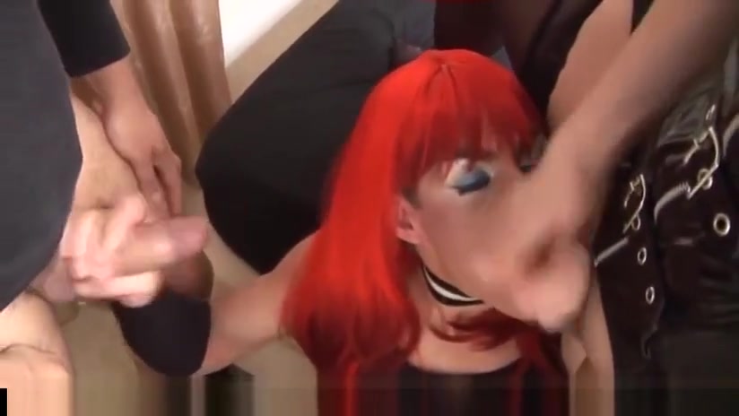 Redhead tranny Step mom two facial cumshots!