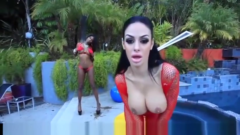 Perfect ebony TS mutual fuck!