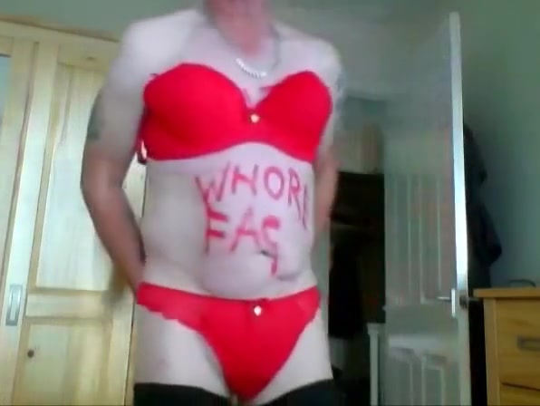 sissy kens writes on hisself and edges to orgasm