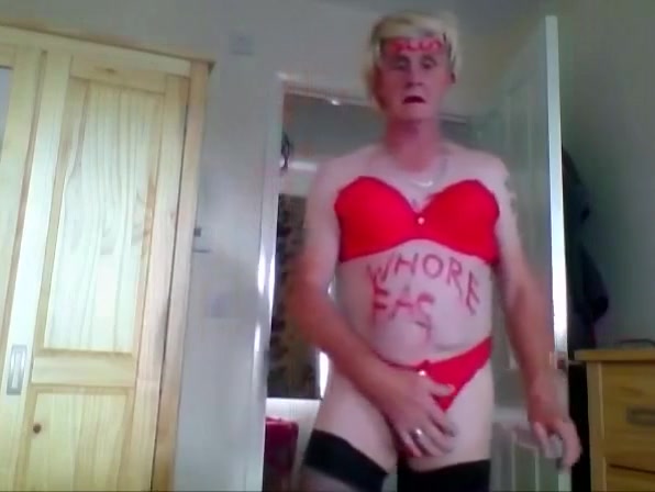 sissy kens writes on hisself and edges to orgasm
