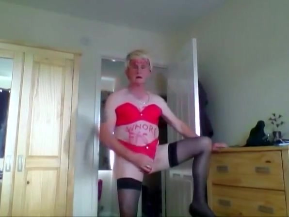 sissy kens writes on hisself and edges to orgasm