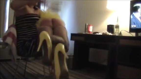 sissy receives hard spanking from Mistress