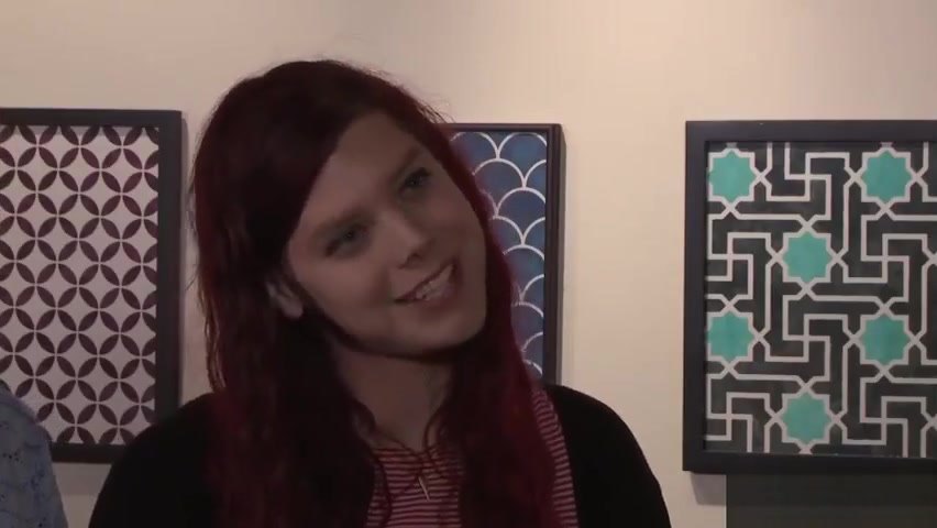 Redhead teen 18+ shemale enjoys in a crazy threesome sex