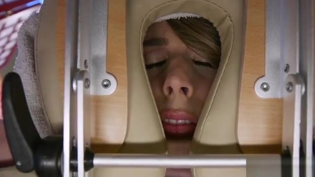 Blonde tranny fucks brunettes big tits