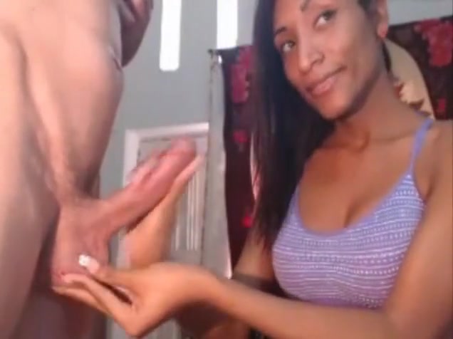 darksome Colombian tgirl Giving cook jerking