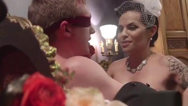 Shemale bride anal fucks lover hard