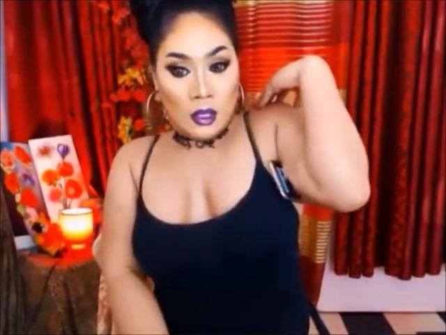 Exotic Strong Filipina Tranny Degrades Bigot Face Pic-B
