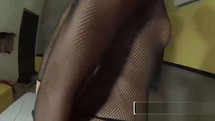 Ladyboy blowjob and handcuffed anal doggystyle fucking