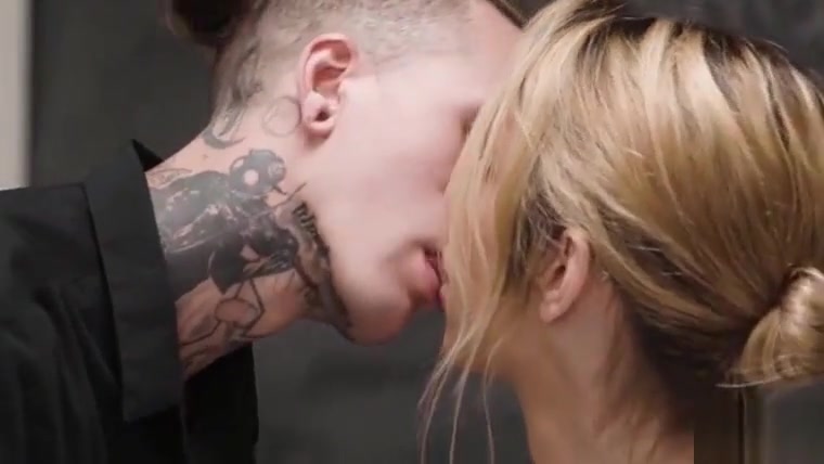 Principal Tgirl Casey Kisses gives prof Ruckus sloppy bj