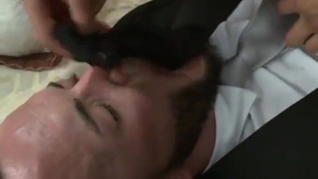 Tranny and guy sucking each other