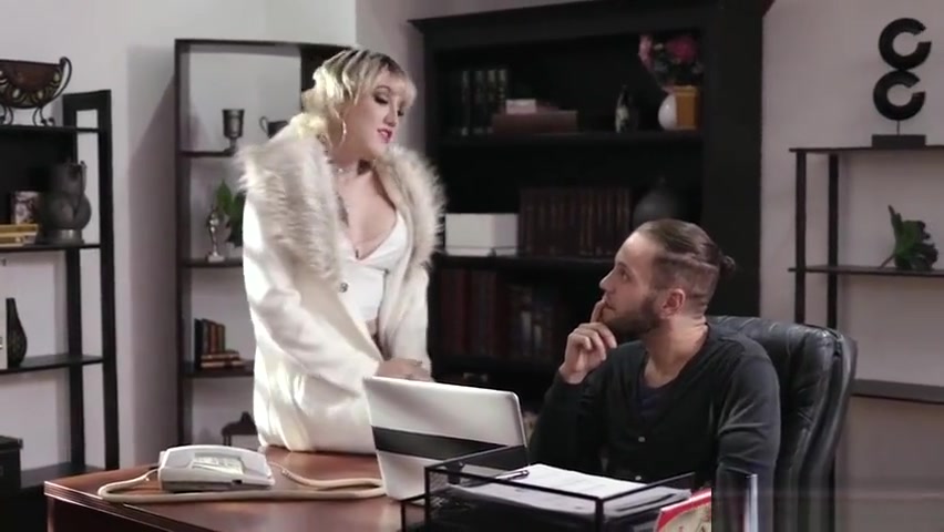 Tattooed busty lover shemale got banged in a secret sex