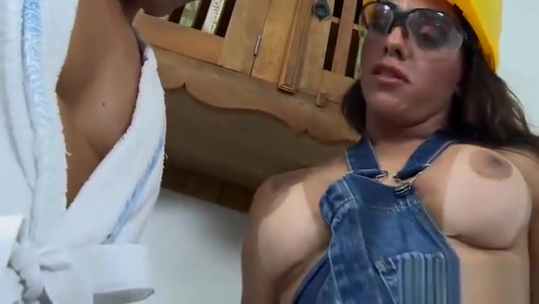 Tgirl with big boobs gets her asshole rammed real good
