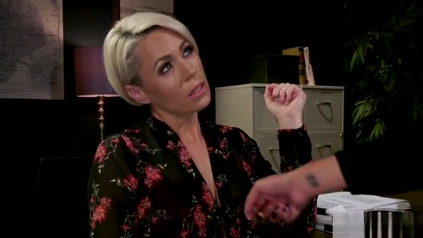 Tranny lawyer fucks blonde client