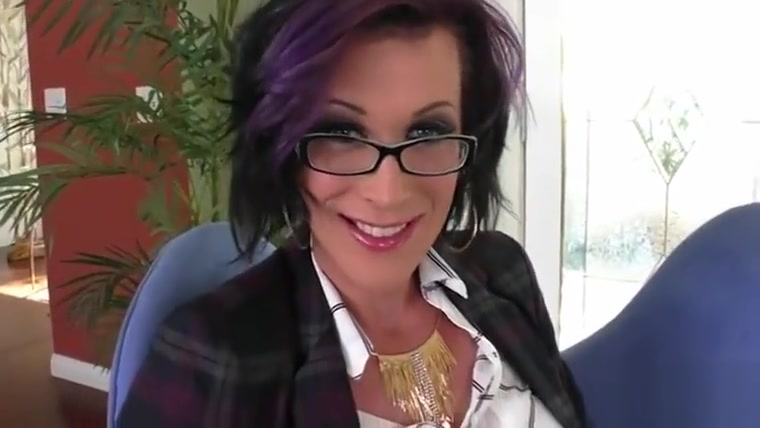 Big boobs mature shemale analyzed by huge black cock