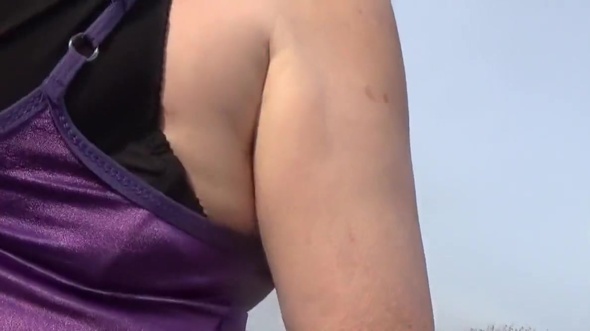 shemale transvestite pumping cock dildo outdoor sissy linger